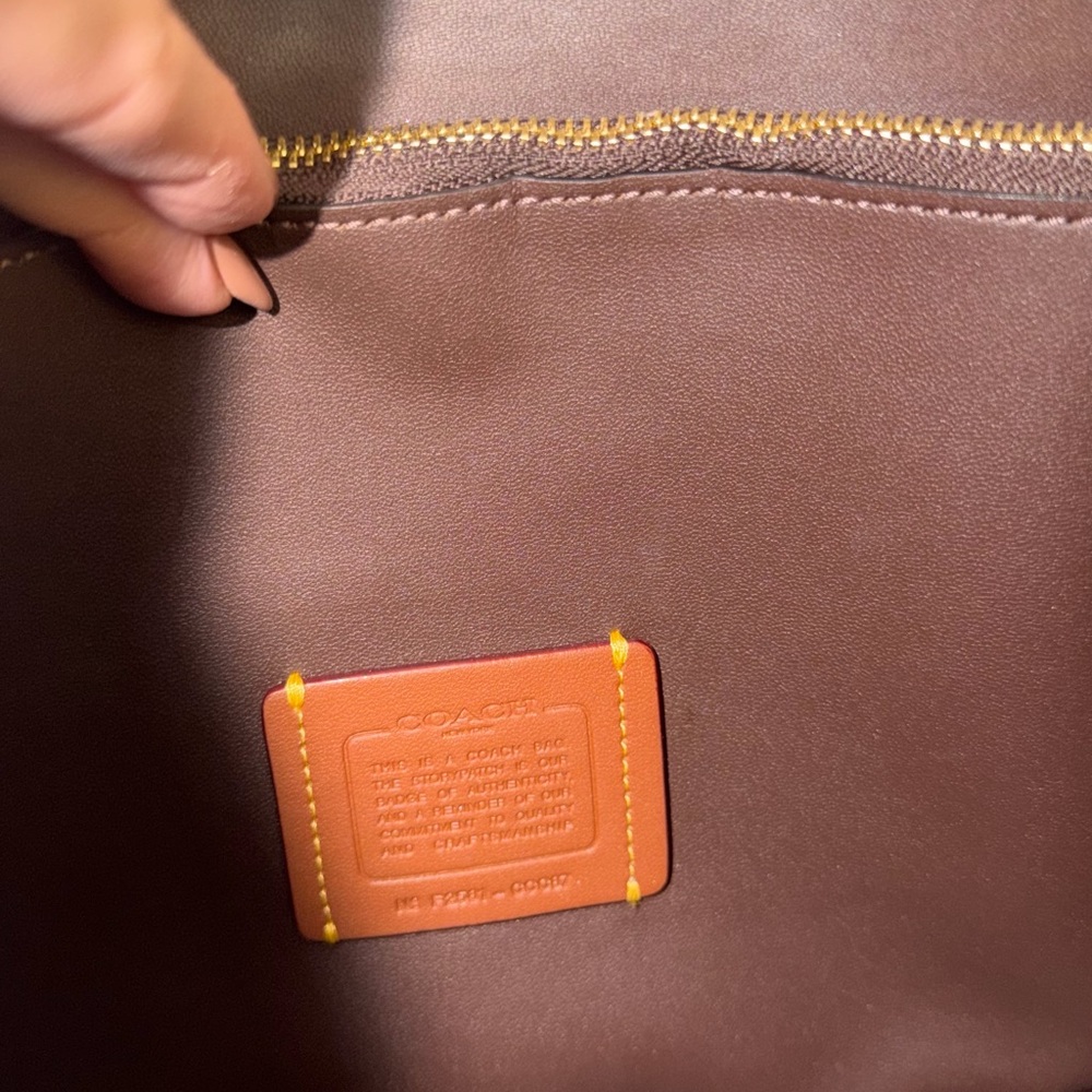 Coach Hadley Convertible Crossbody Bag with Cow Print Haircalf — Style CCC87 - Picture 6 of 9